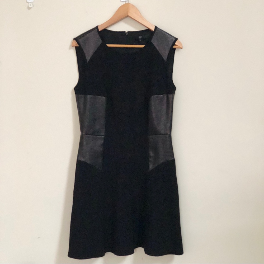 Tibi Black Moto Dress